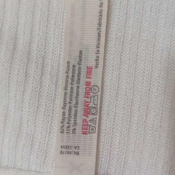 Free People Cozy Up With Me Bodysuit, Color White Size M - Picture 16 of 16